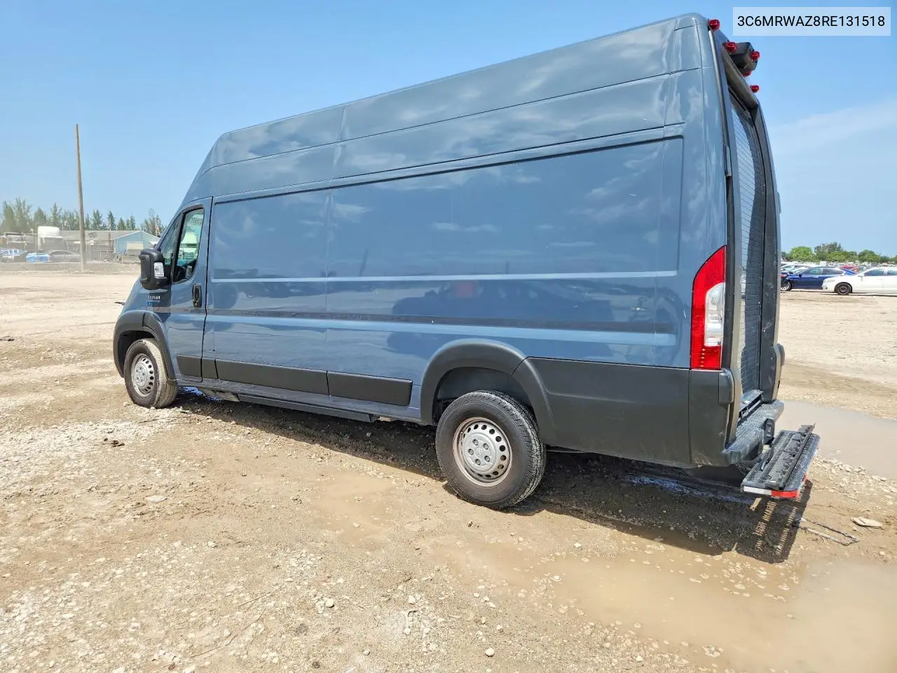 2024 Ram Promaster 3500 Delivery Van VIN: 3C6MRWAZ8RE131518 Lot: 60858256