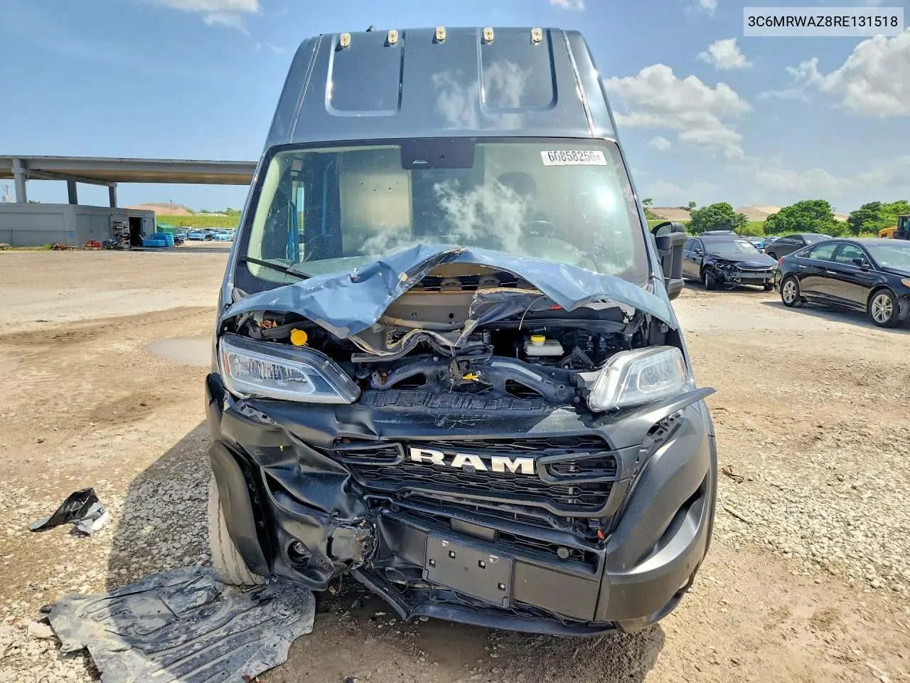 2024 Ram Promaster 3500 Delivery Van VIN: 3C6MRWAZ8RE131518 Lot: 60858256