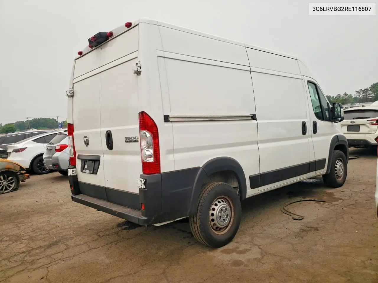 2024 Ram Promaster 1500 1500 High VIN: 3C6LRVBG2RE116807 Lot: 61234876