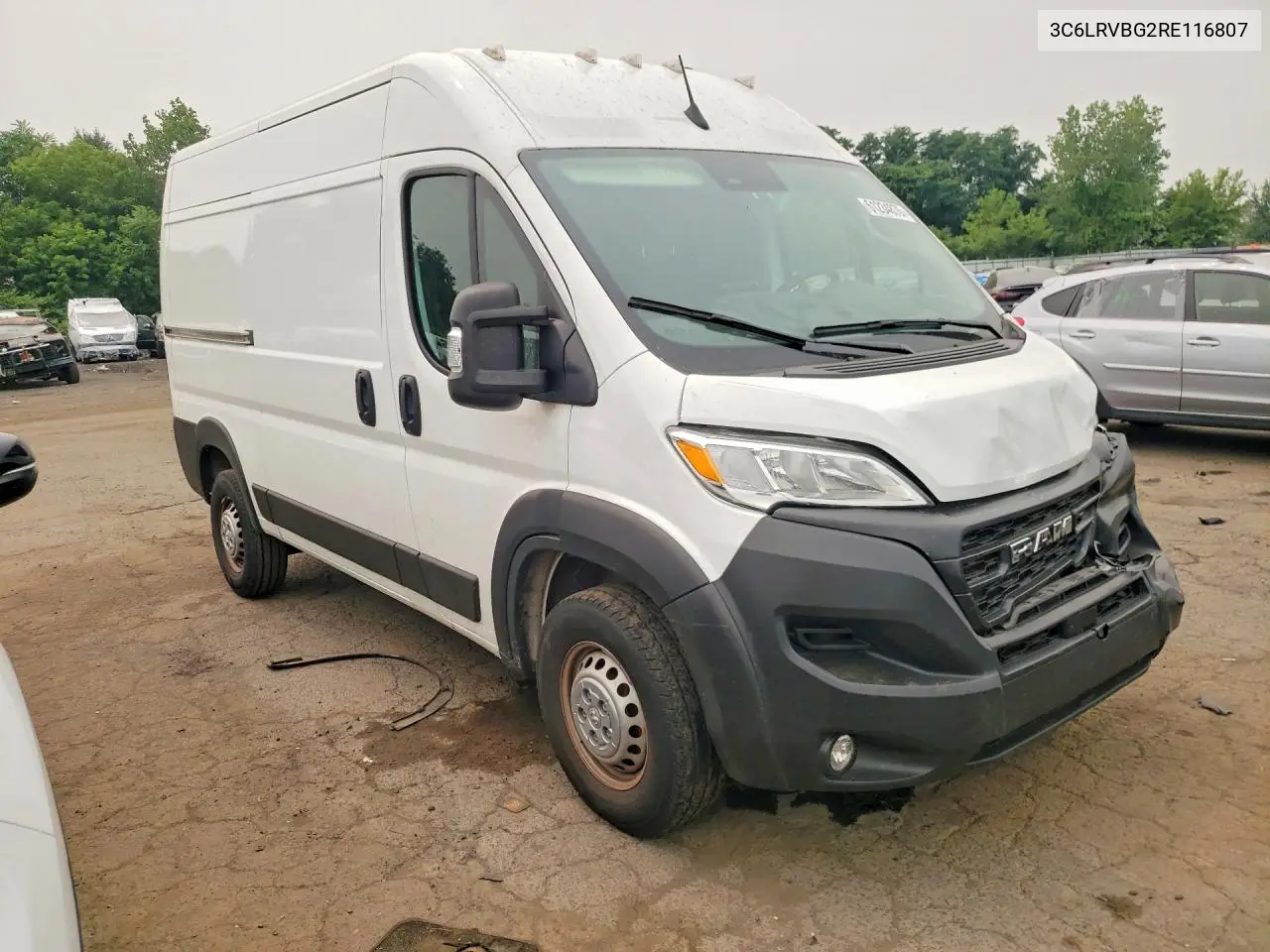 2024 Ram Promaster 1500 1500 High VIN: 3C6LRVBG2RE116807 Lot: 61234876
