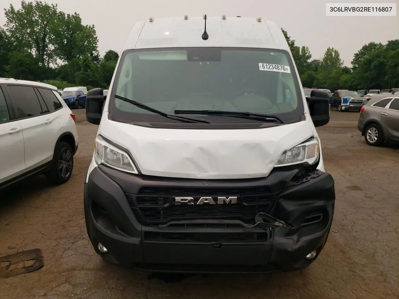 2024 Ram Promaster 1500 1500 High VIN: 3C6LRVBG2RE116807 Lot: 61234876