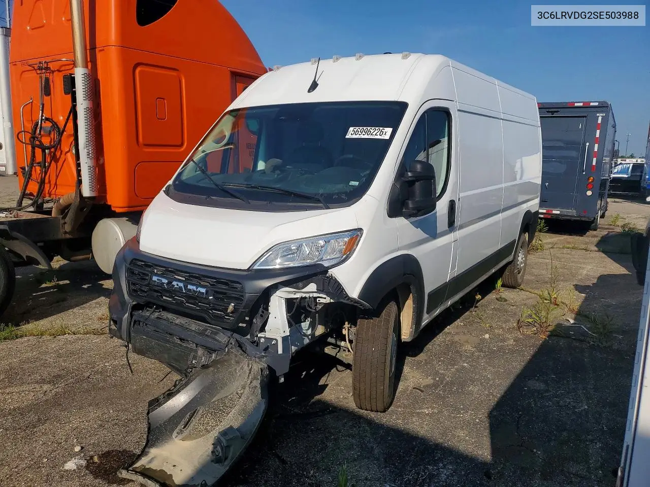 2025 Ram Promaster 2500 Delivery Van VIN: 3C6LRVDG2SE503988 Lot: 56996226