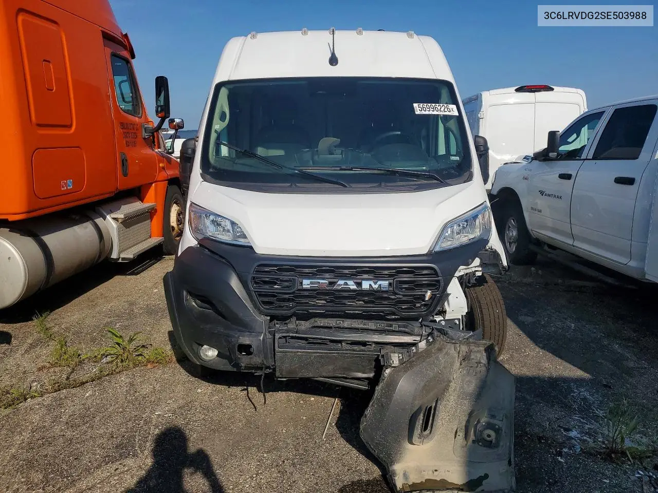 2025 Ram Promaster 2500 Delivery Van VIN: 3C6LRVDG2SE503988 Lot: 56996226