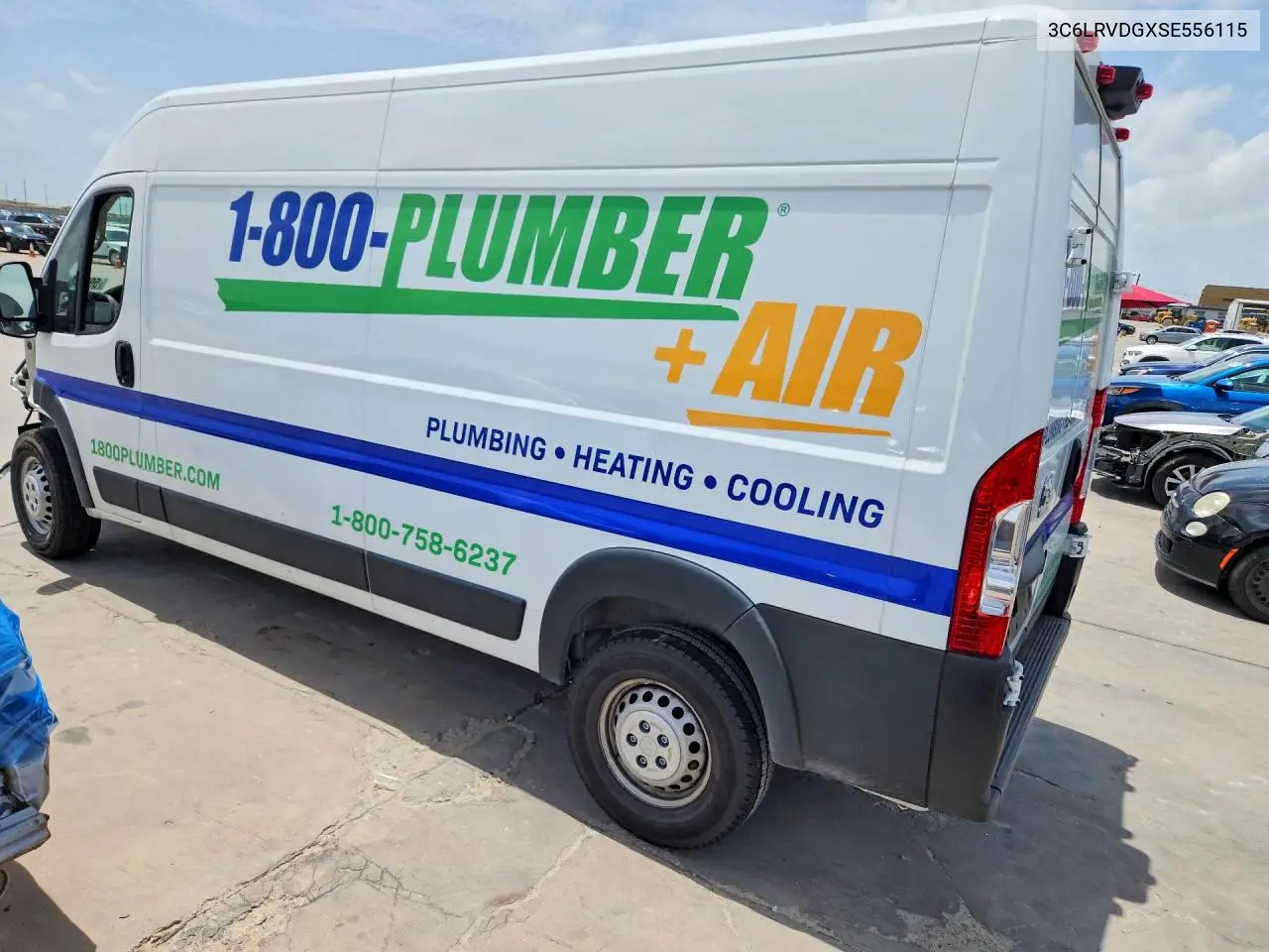 2025 Ram Promaster 2500 2500 High VIN: 3C6LRVDGXSE556115 Lot: 59358896