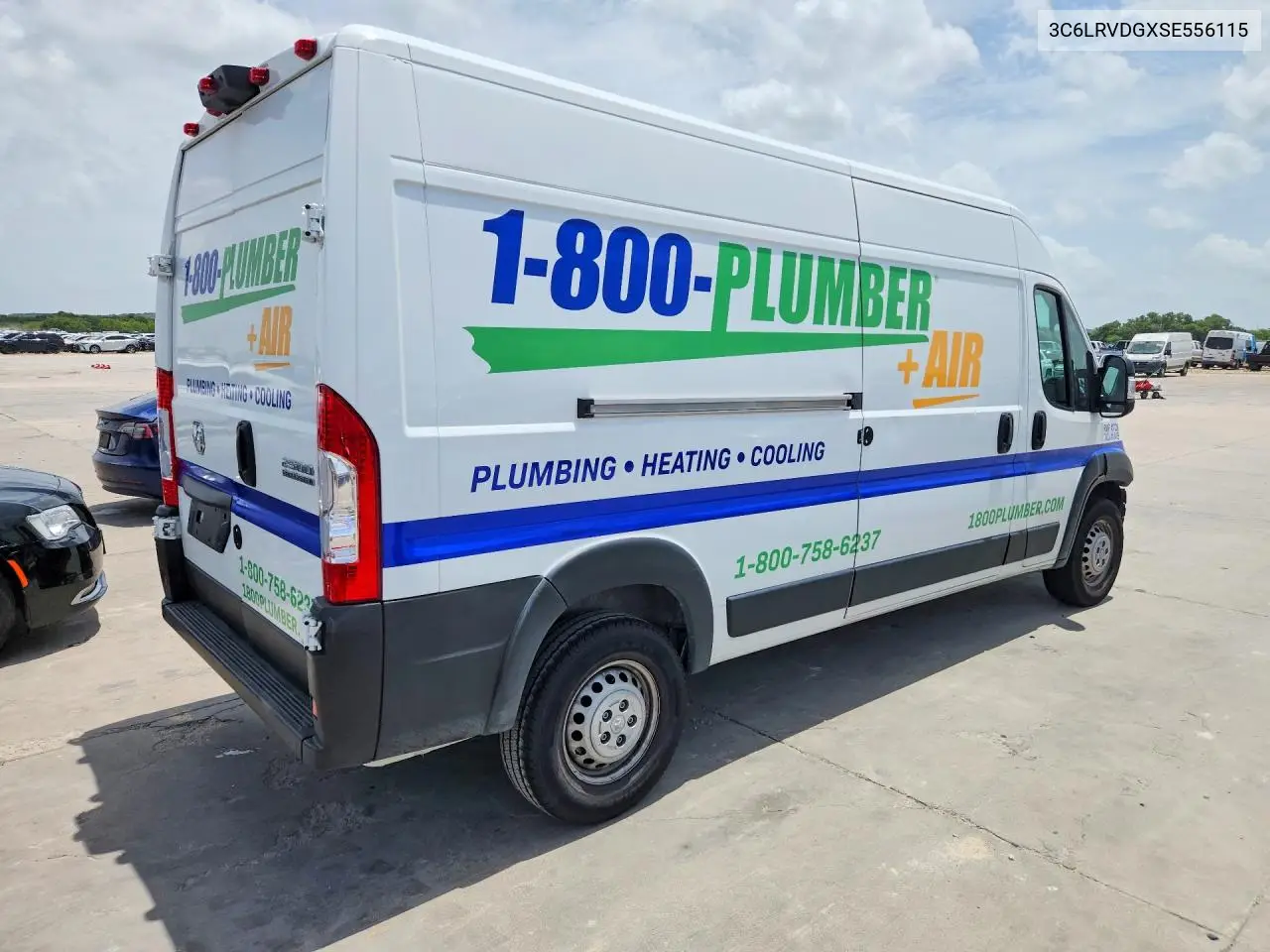 2025 Ram Promaster 2500 2500 High VIN: 3C6LRVDGXSE556115 Lot: 59358896