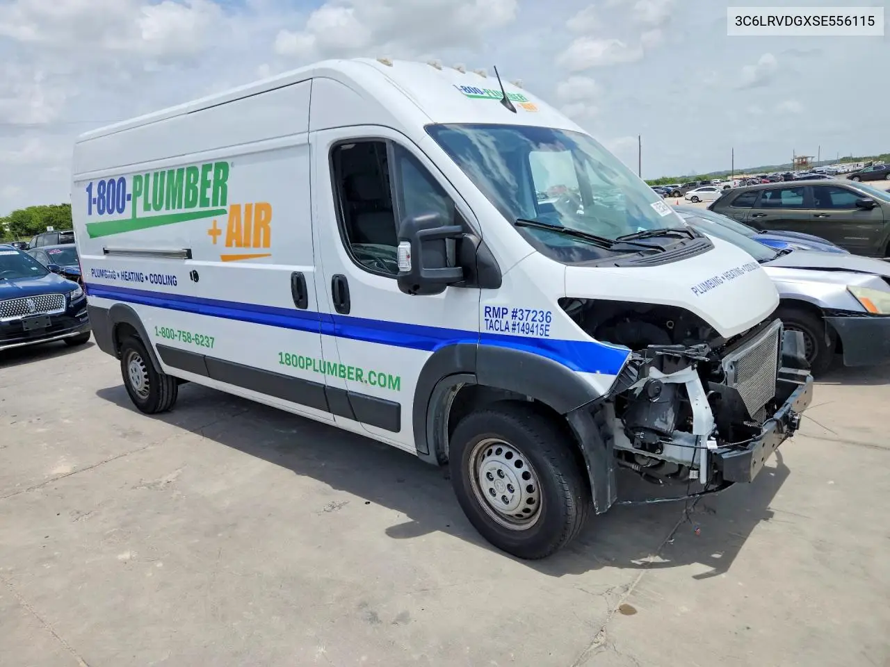 2025 Ram Promaster 2500 2500 High VIN: 3C6LRVDGXSE556115 Lot: 59358896