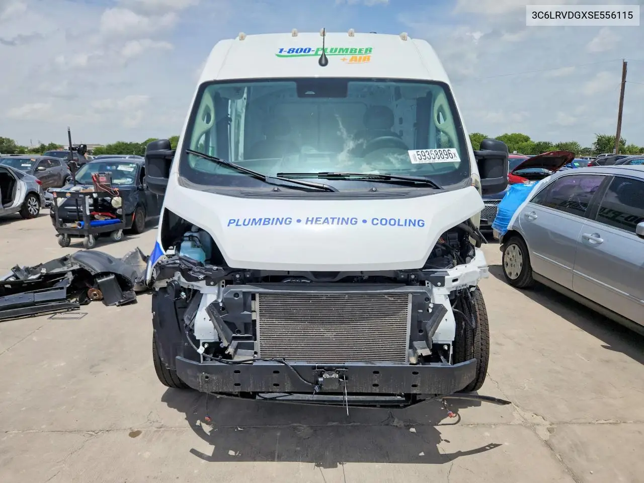 2025 Ram Promaster 2500 2500 High VIN: 3C6LRVDGXSE556115 Lot: 59358896