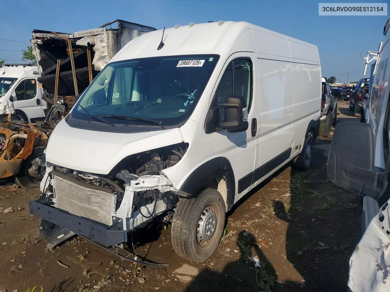 2025 Ram Promaster 2500 Delivery Van VIN: 3C6LRVDG9SE512154 Lot: 59607126