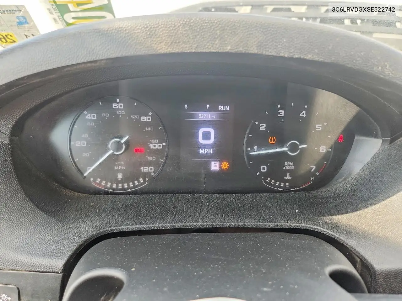2025 Ram Promaster 2500 Delivery Van VIN: 3C6LRVDGXSE522742 Lot: 61043866
