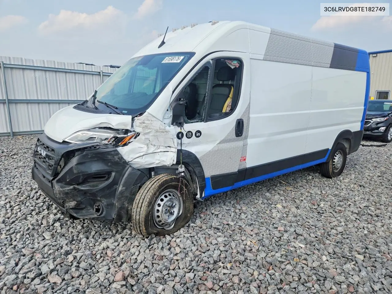 2026 Ram Promaster 2500 2500 High VIN: 3C6LRVDG8TE182749 Lot: 61698176