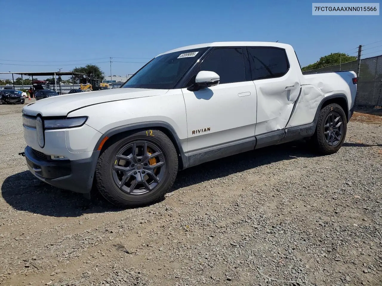 2022 Rivian R1T Adventure VIN: 7FCTGAAAXNN015566 Lot: 53999886