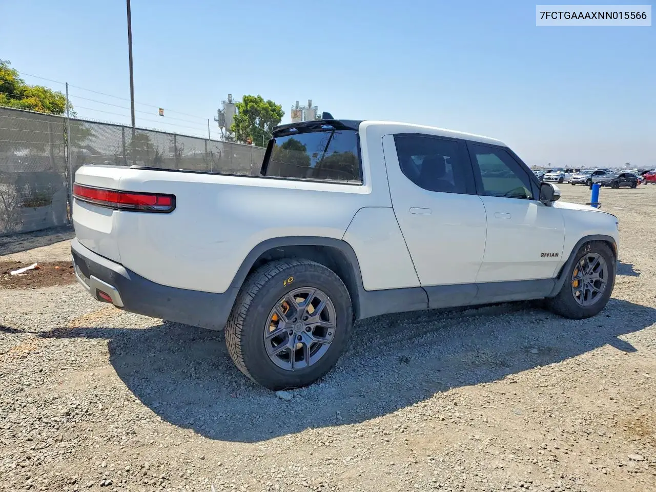 2022 Rivian R1T Adventure VIN: 7FCTGAAAXNN015566 Lot: 53999886