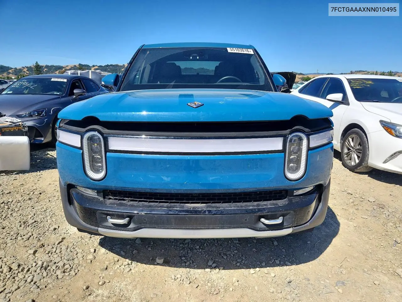 2022 Rivian R1T Adventure VIN: 7FCTGAAAXNN010495 Lot: 55103016