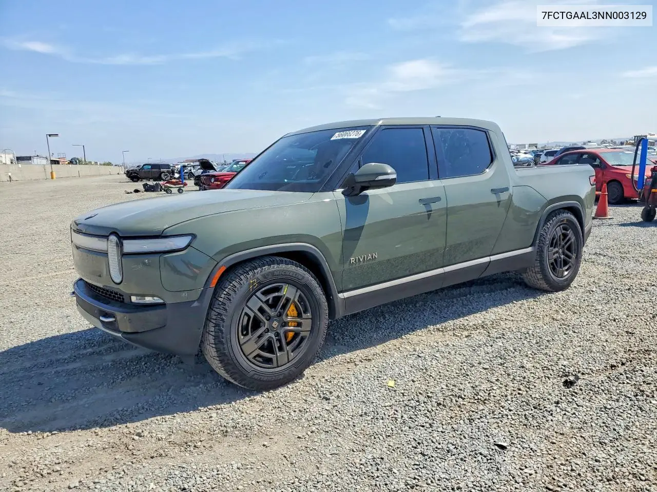 2022 Rivian R1T Launch Edition VIN: 7FCTGAAL3NN003129 Lot: 56066276