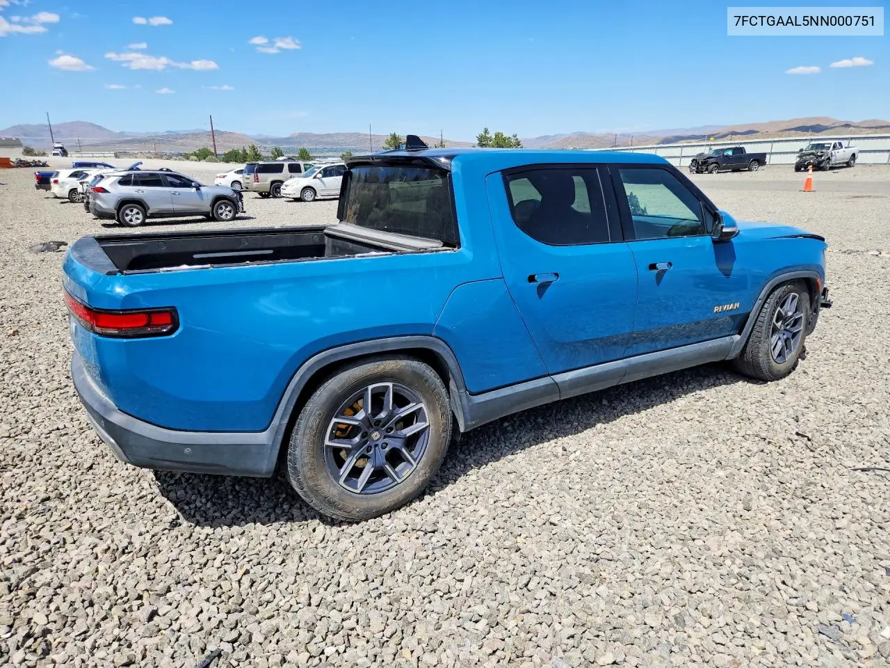 2022 Rivian R1T Launch Edition VIN: 7FCTGAAL5NN000751 Lot: 59659886