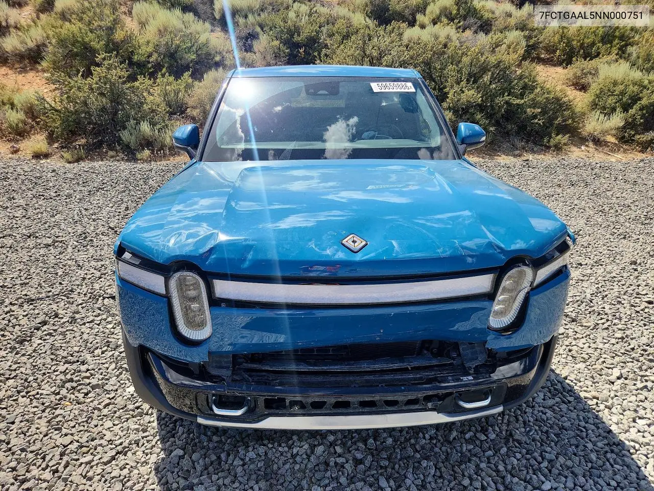 2022 Rivian R1T Launch Edition VIN: 7FCTGAAL5NN000751 Lot: 59659886