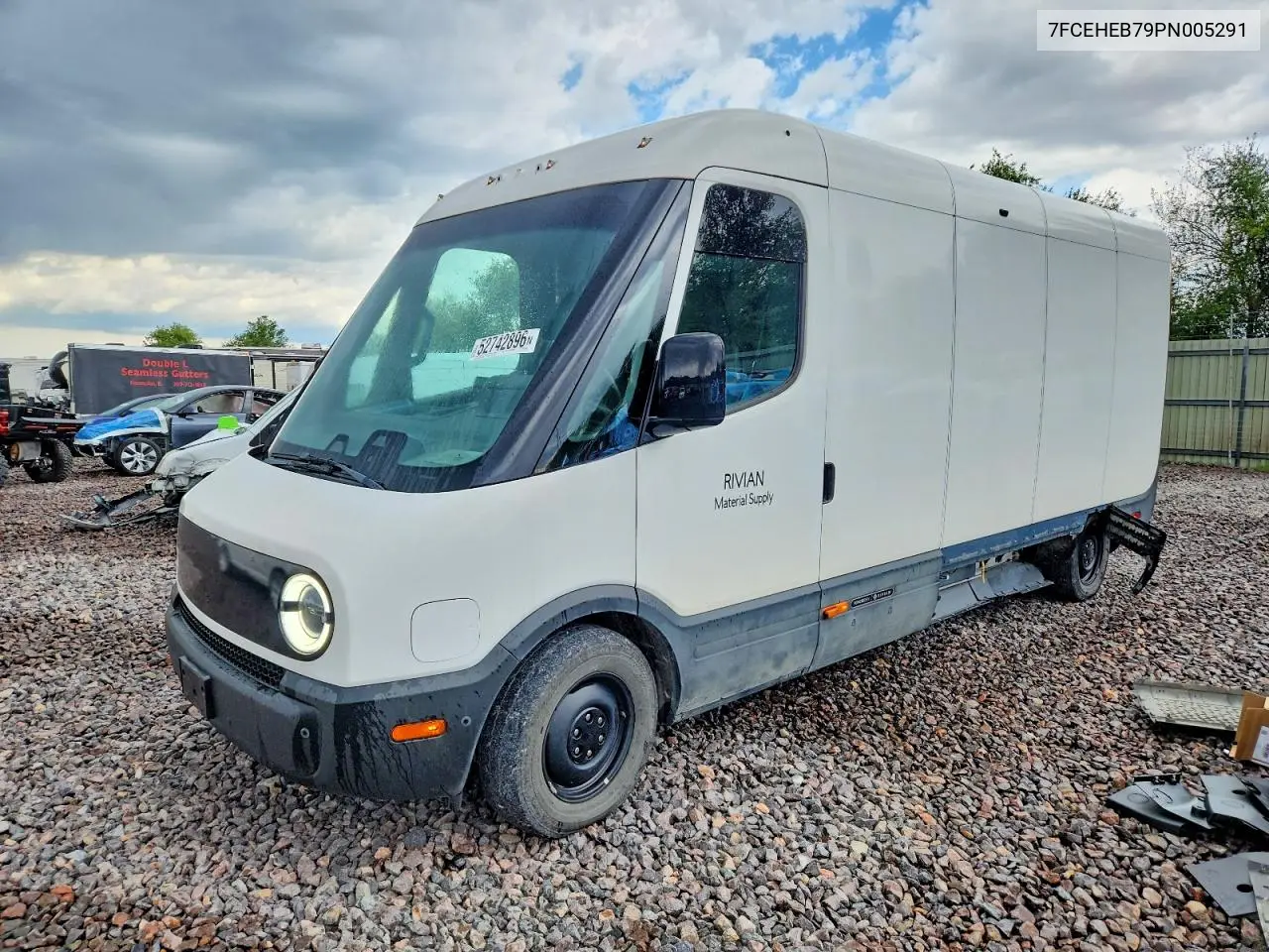 2023 Rivian Edv 700 Delivery Van VIN: 7FCEHEB79PN005291 Lot: 52742896