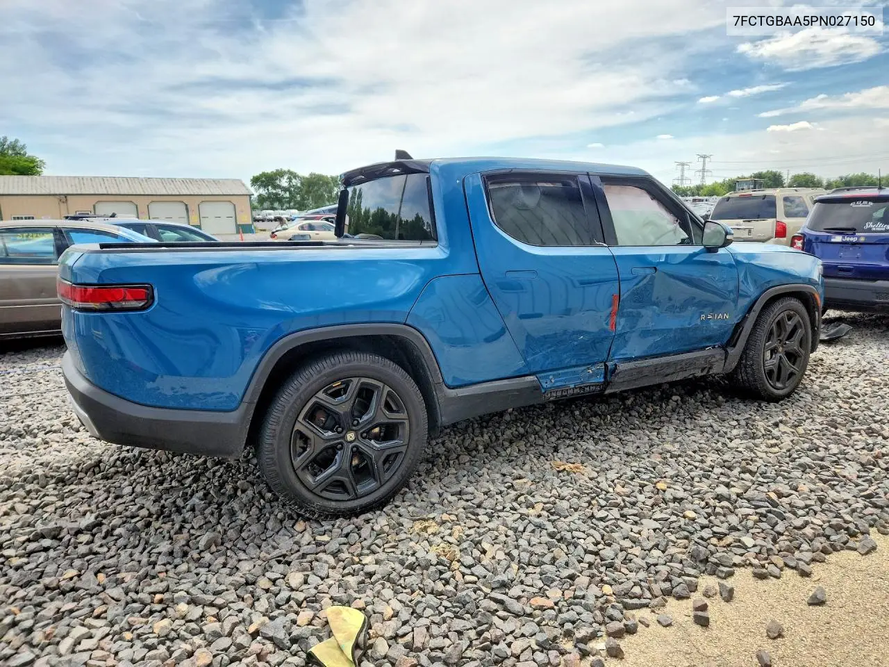 2023 Rivian R1T Adventure VIN: 7FCTGBAA5PN027150 Lot: 55369116
