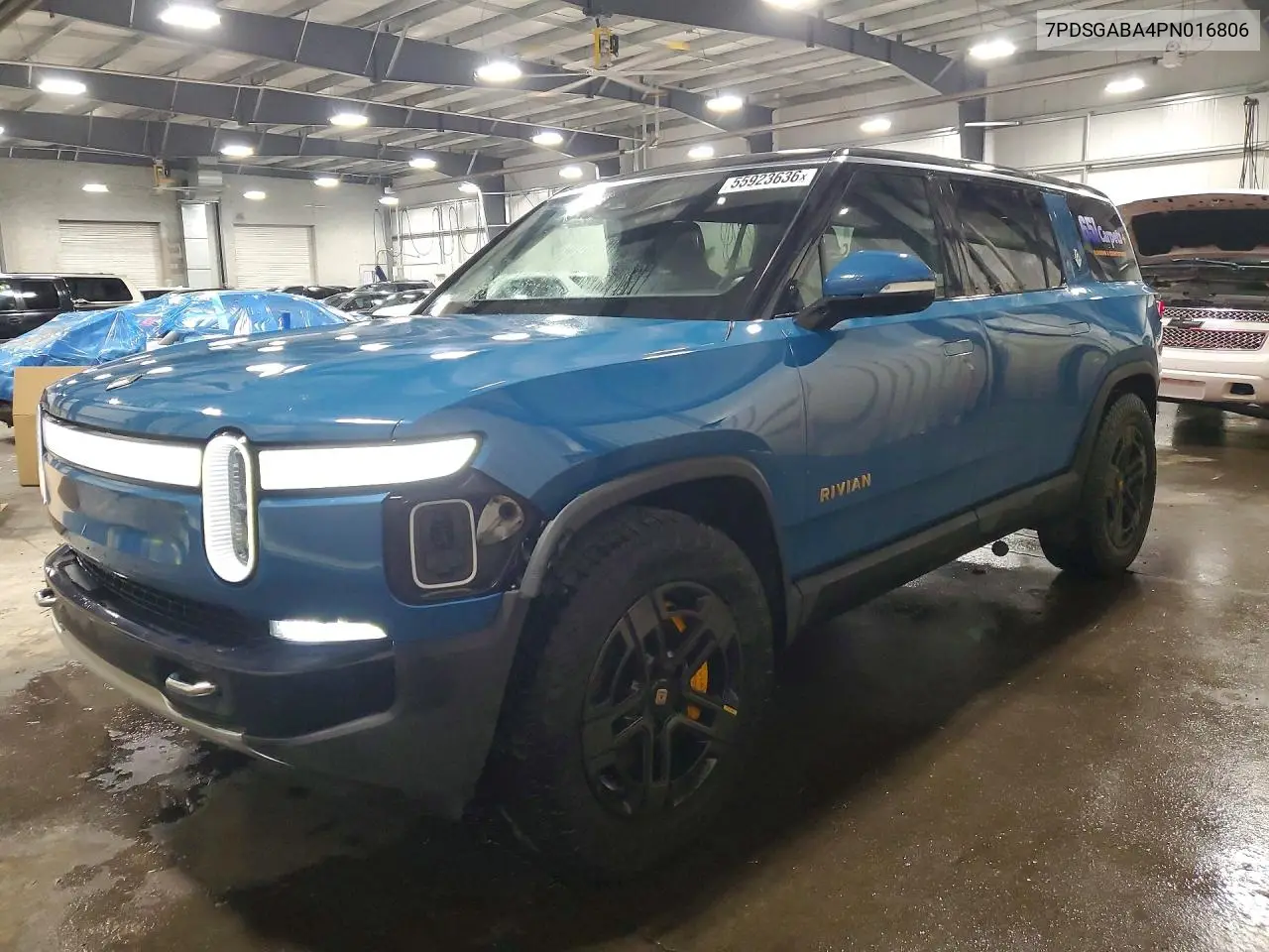 2023 Rivian R1S Adventure VIN: 7PDSGABA4PN016806 Lot: 55923636