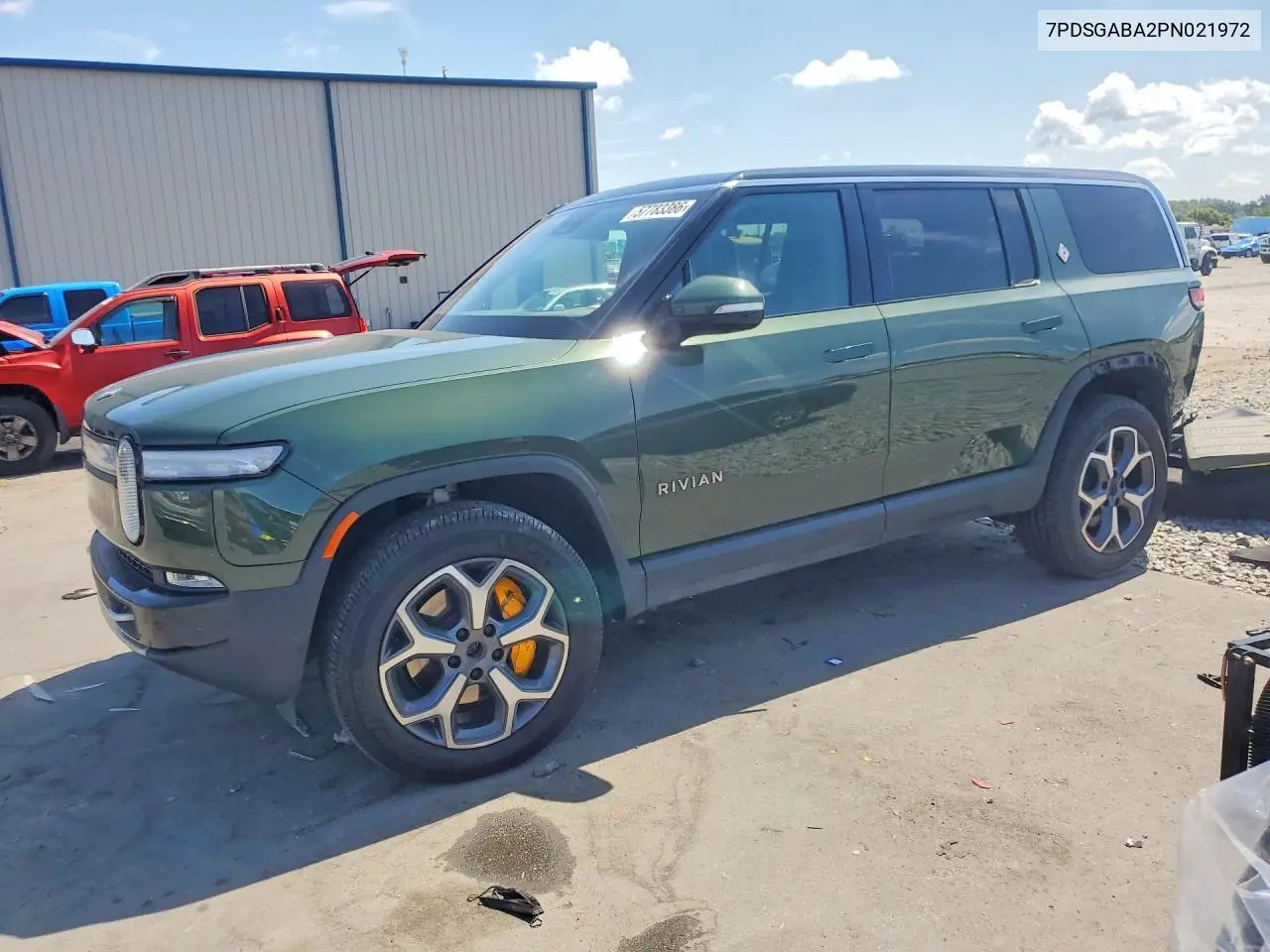 2023 Rivian R1S Adventure VIN: 7PDSGABA2PN021972 Lot: 57783386