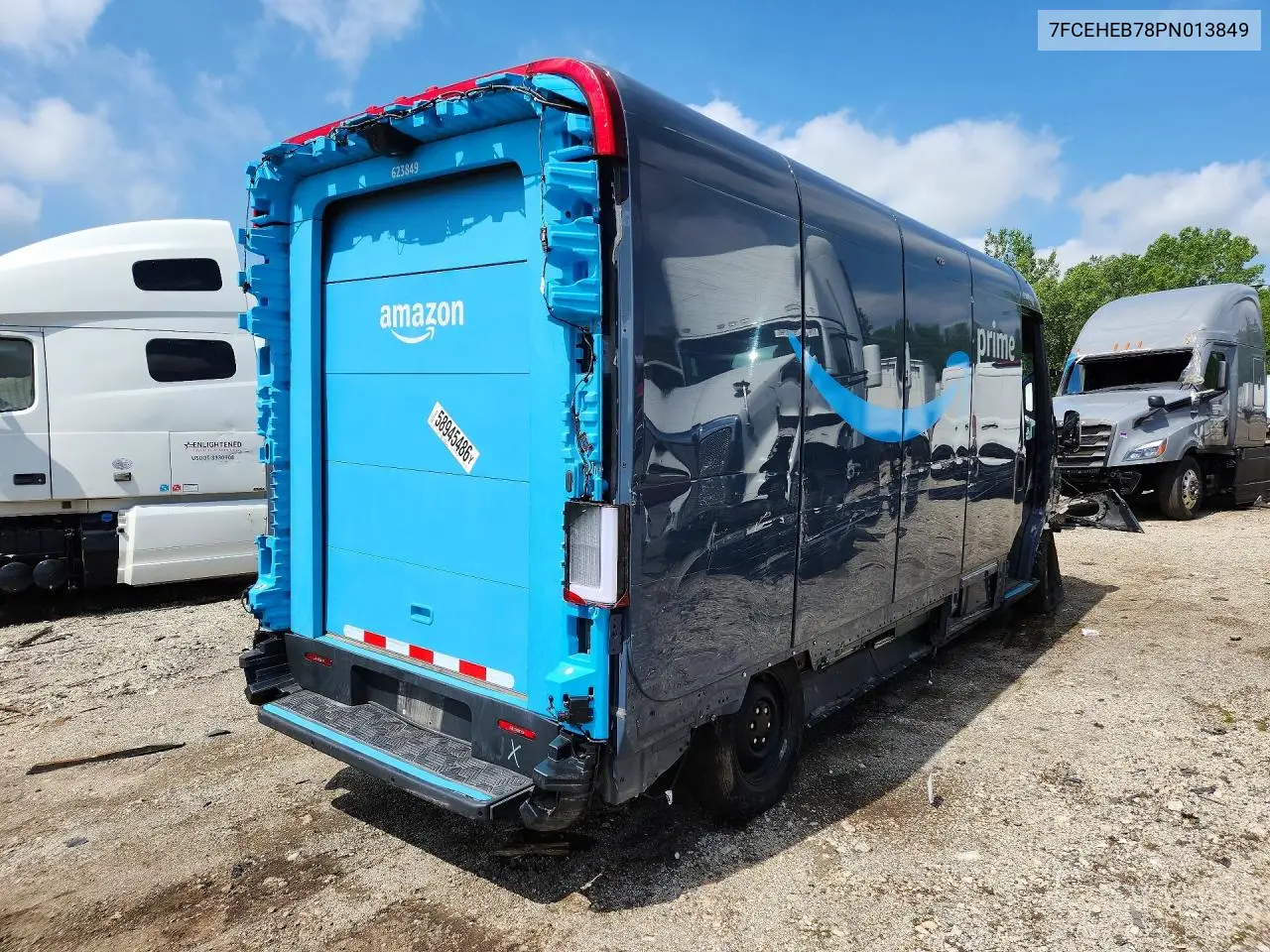 2023 Rivian Edv 700 Delivery Van VIN: 7FCEHEB78PN013849 Lot: 58945486