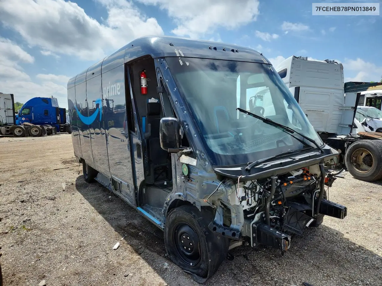 2023 Rivian Edv 700 Delivery Van VIN: 7FCEHEB78PN013849 Lot: 58945486