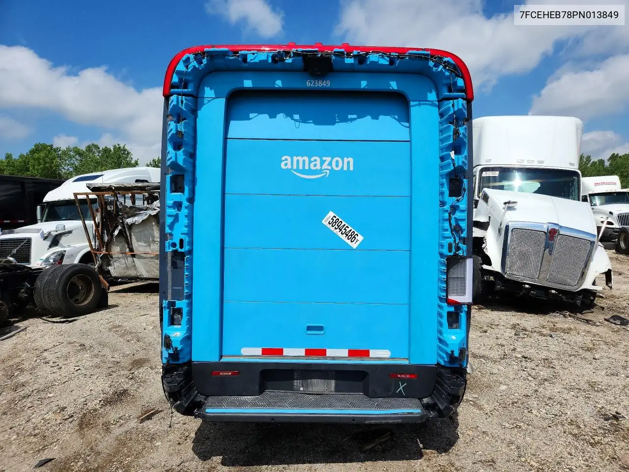 2023 Rivian Edv 700 Delivery Van VIN: 7FCEHEB78PN013849 Lot: 58945486
