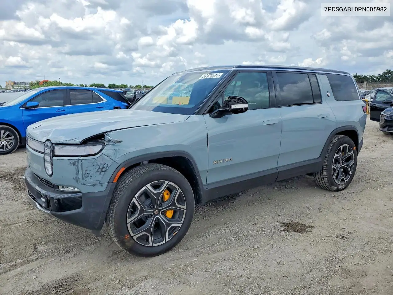 2023 Rivian R1S Launch Edition VIN: 7PDSGABL0PN005982 Lot: 59173516