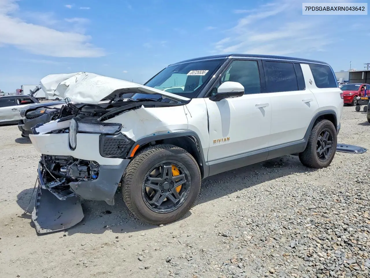 2024 Rivian R1S Adventure VIN: 7PDSGABAXRN043642 Lot: 55726536