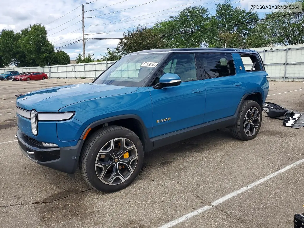2024 Rivian R1S Adventure VIN: 7PDSGABA3RN045264 Lot: 57224056