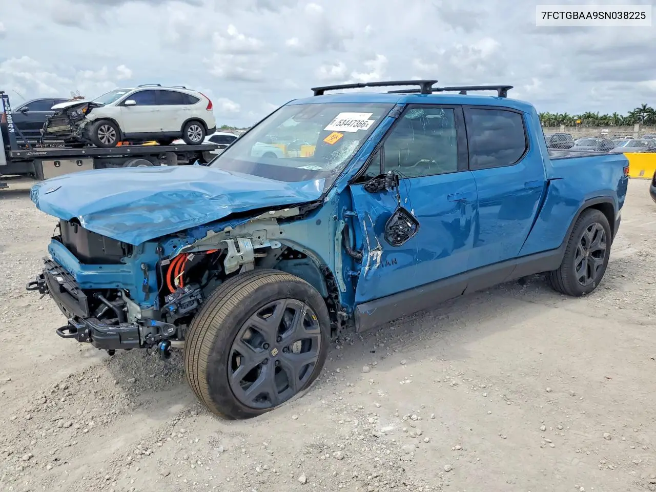 2025 Rivian R1T Adventure VIN: 7FCTGBAA9SN038225 Lot: 53447366