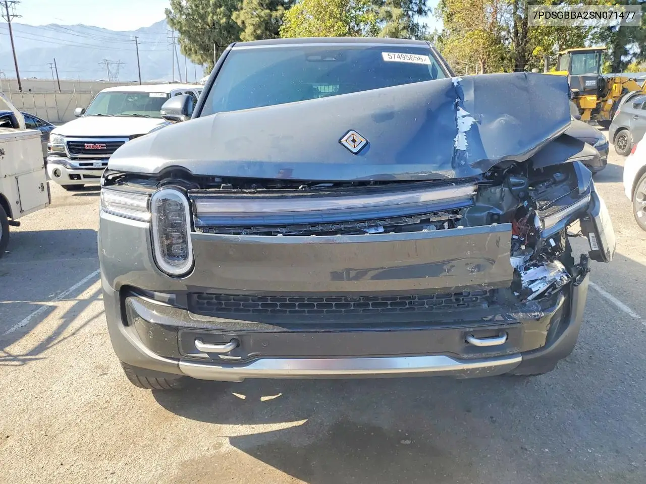 2025 Rivian R1S Adventure VIN: 7PDSGBBA2SN071477 Lot: 57495856