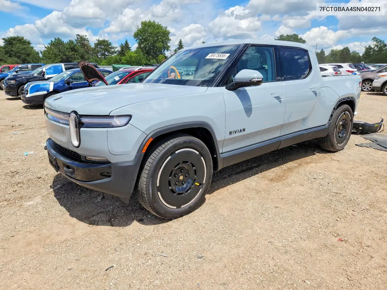 2025 Rivian R1T Adventure VIN: 7FCTGBAA4SN040271 Lot: 58475656