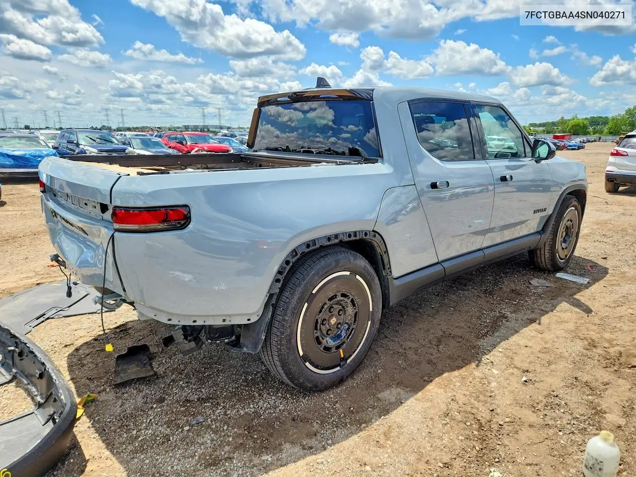 2025 Rivian R1T Adventure VIN: 7FCTGBAA4SN040271 Lot: 58475656