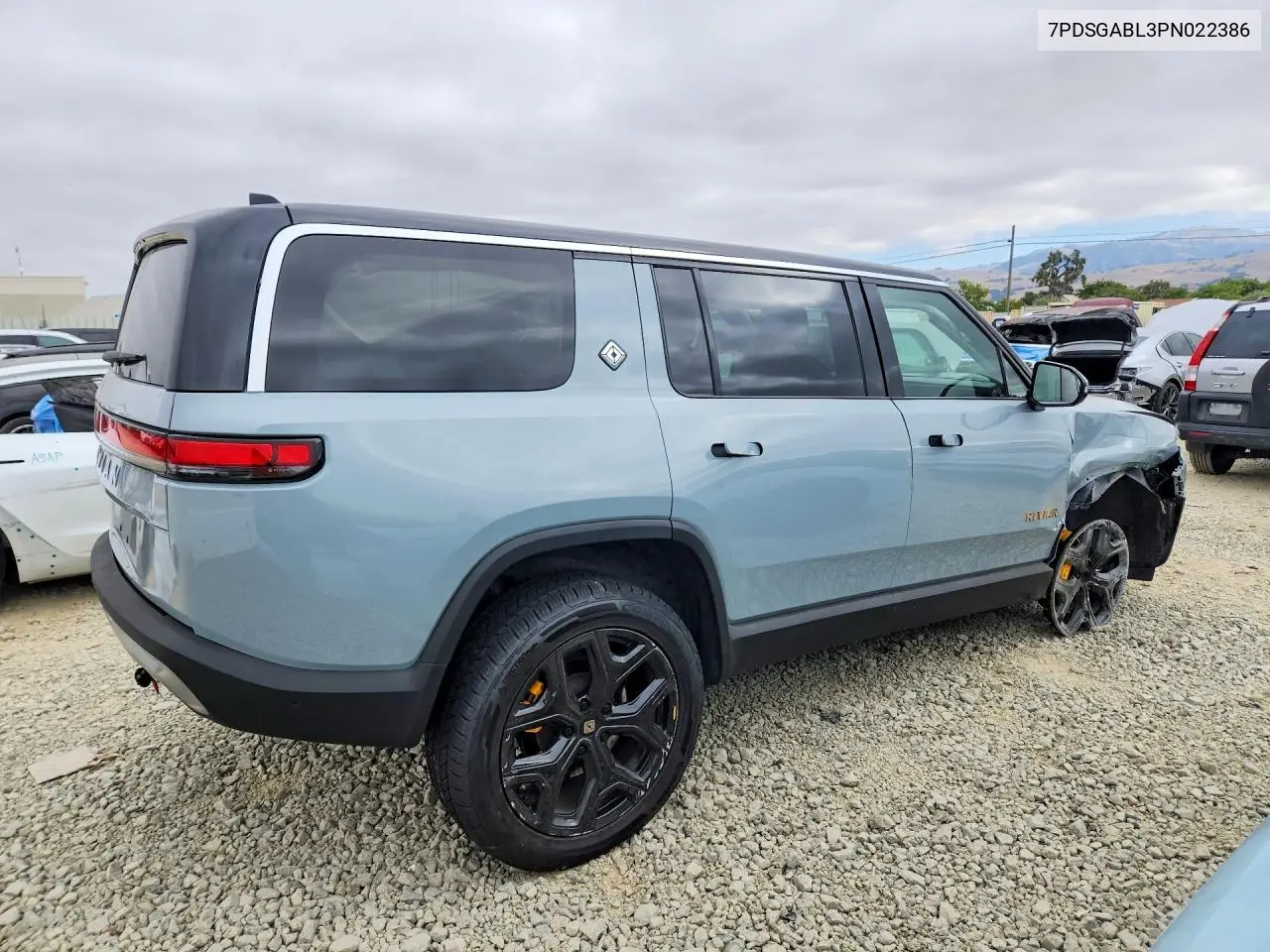2023 Rivian R1S Launch Edition VIN: 7PDSGABL3PN022386 Lot: 59970756