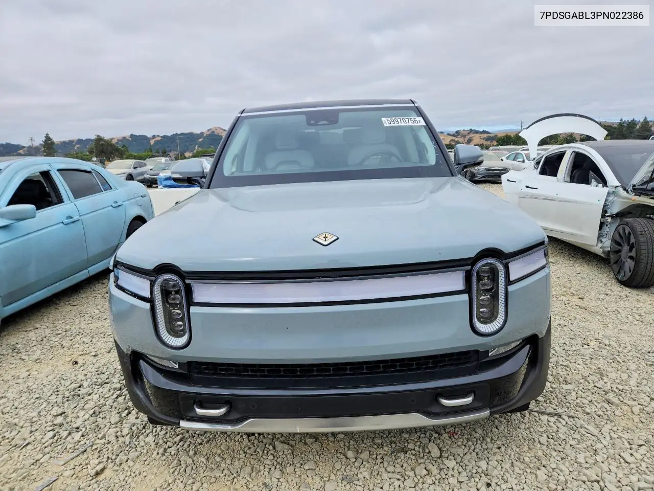2023 Rivian R1S Launch Edition VIN: 7PDSGABL3PN022386 Lot: 59970756