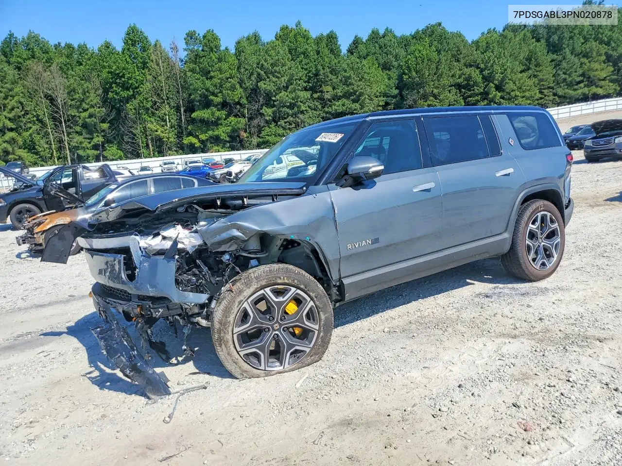 2023 Rivian R1S Launch Edition VIN: 7PDSGABL3PN020878 Lot: 60401226