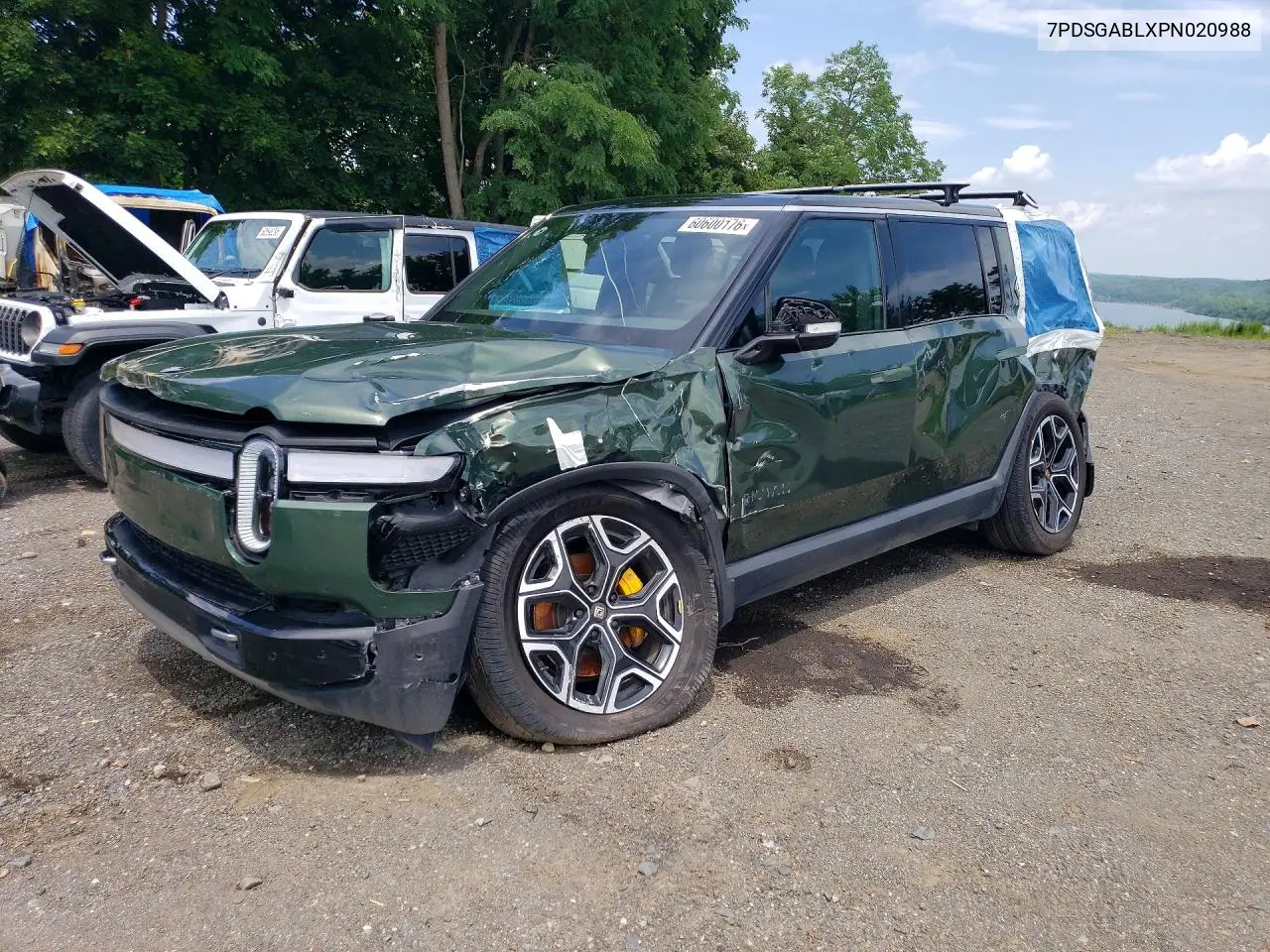 2023 Rivian R1S Launch Edition VIN: 7PDSGABLXPN020988 Lot: 60600176