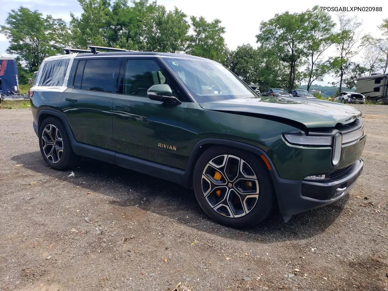 2023 Rivian R1S Launch Edition VIN: 7PDSGABLXPN020988 Lot: 60600176