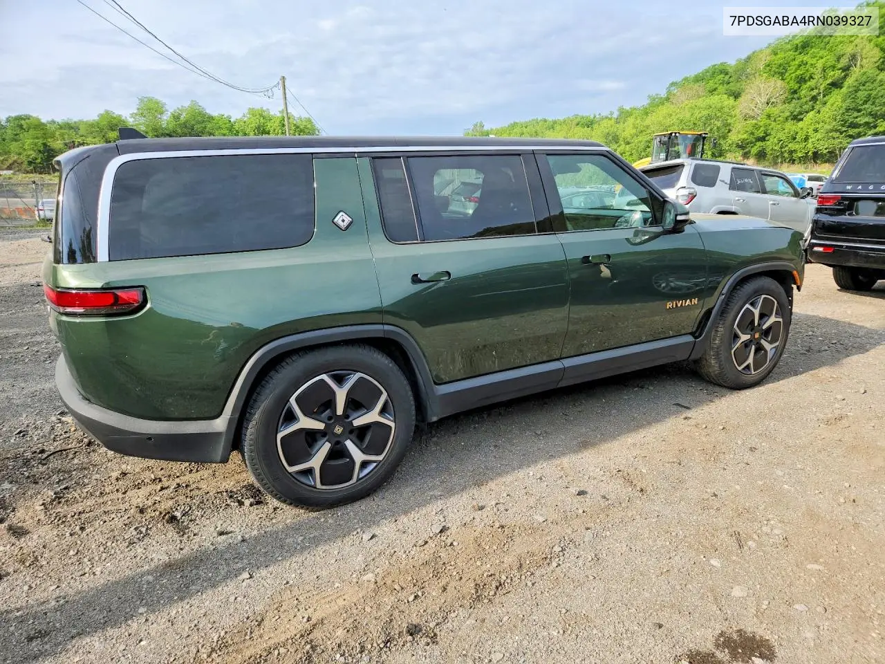 2024 Rivian R1S Adventure VIN: 7PDSGABA4RN039327 Lot: 56823986
