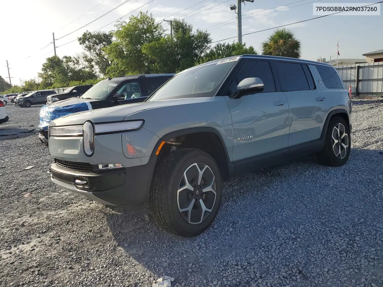 2024 Rivian R1S Adventure VIN: 7PDSGBBA2RN037260 Lot: 60417046