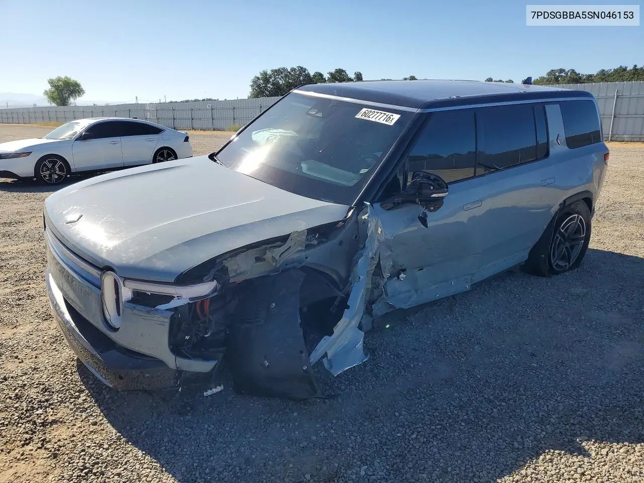 2025 Rivian R1S Adventure VIN: 7PDSGBBA5SN046153 Lot: 60277716