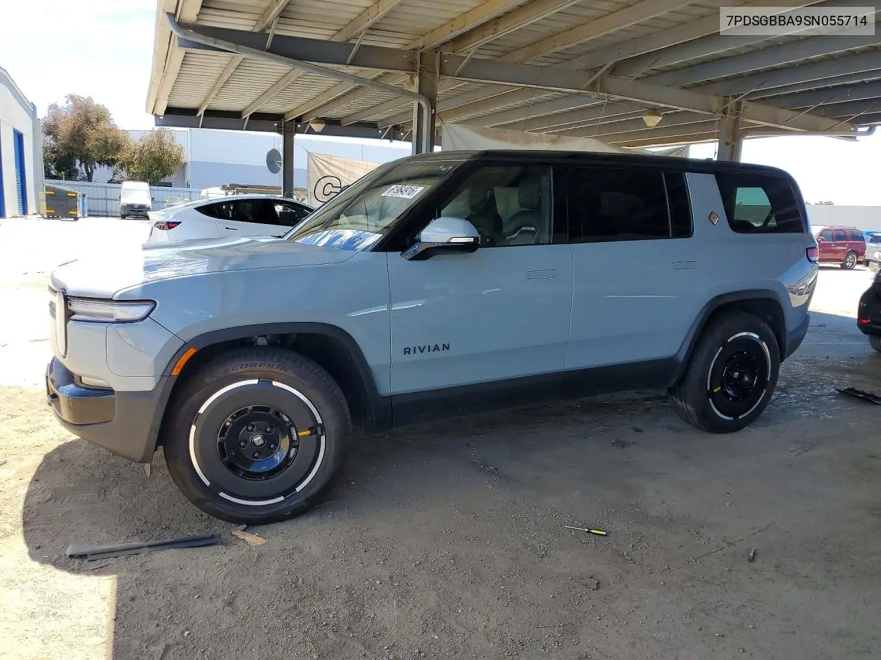2025 Rivian R1S Adventure VIN: 7PDSGBBA9SN055714 Lot: 61964916