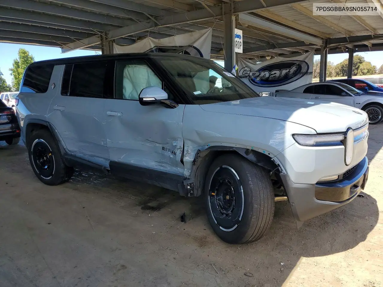 2025 Rivian R1S Adventure VIN: 7PDSGBBA9SN055714 Lot: 61964916