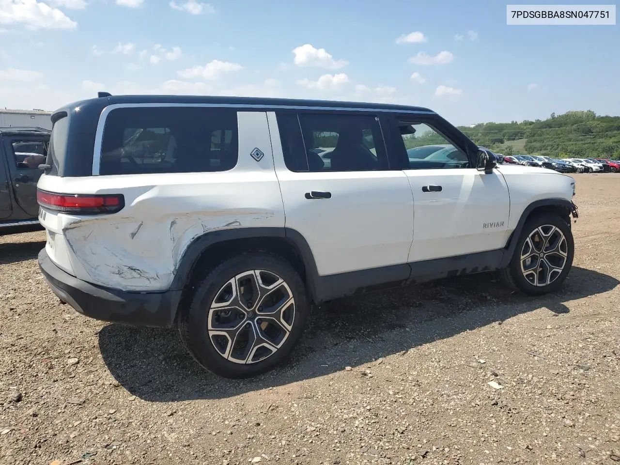 2025 Rivian R1S Adventure VIN: 7PDSGBBA8SN047751 Lot: 68532515