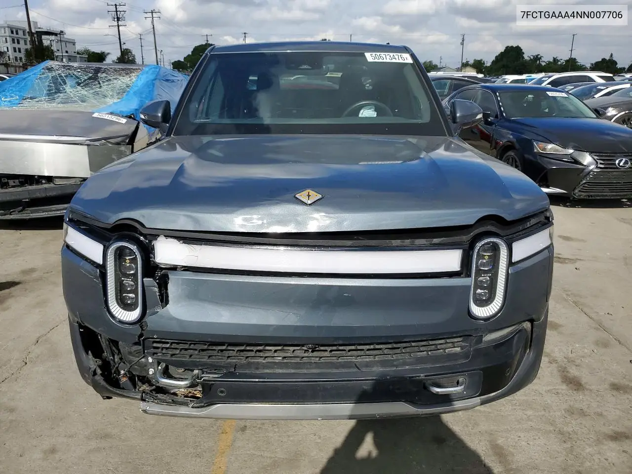 2022 Rivian R1T Adventure VIN: 7FCTGAAA4NN007706 Lot: 50673476