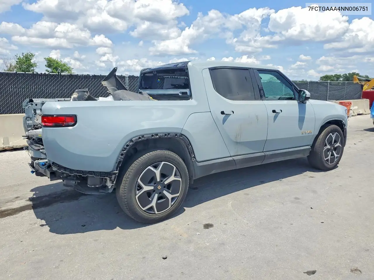2022 Rivian R1T Adventure VIN: 7FCTGAAA4NN006751 Lot: 51408276