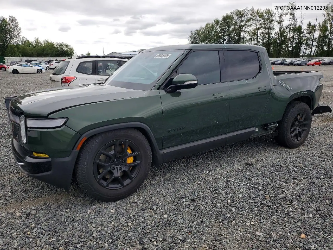 2022 Rivian R1T Adventure VIN: 7FCTGAAA1NN012295 Lot: 56155666