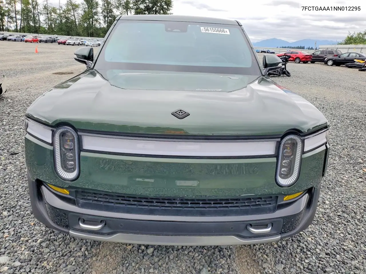 2022 Rivian R1T Adventure VIN: 7FCTGAAA1NN012295 Lot: 56155666