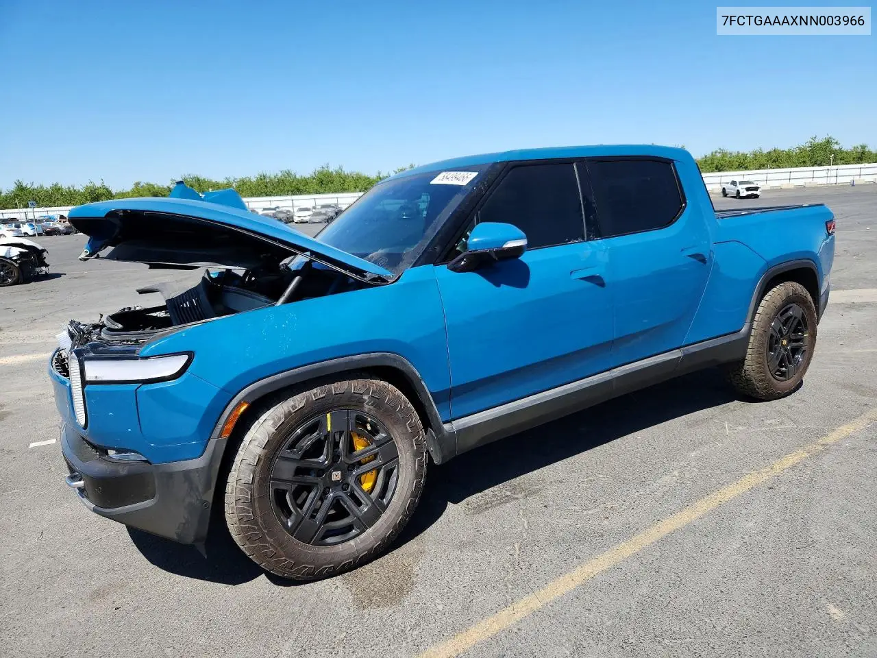 2022 Rivian R1T Adventure VIN: 7FCTGAAAXNN003966 Lot: 58499466
